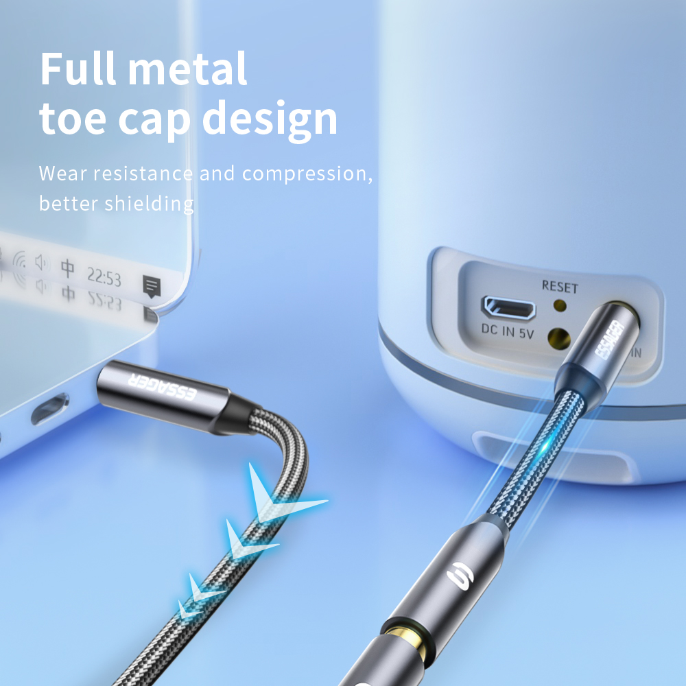 Essager สายต่อหูฟังสายสัญญาณ3. - Earphone Splitter Jack บทวิจารณ์และราคา
