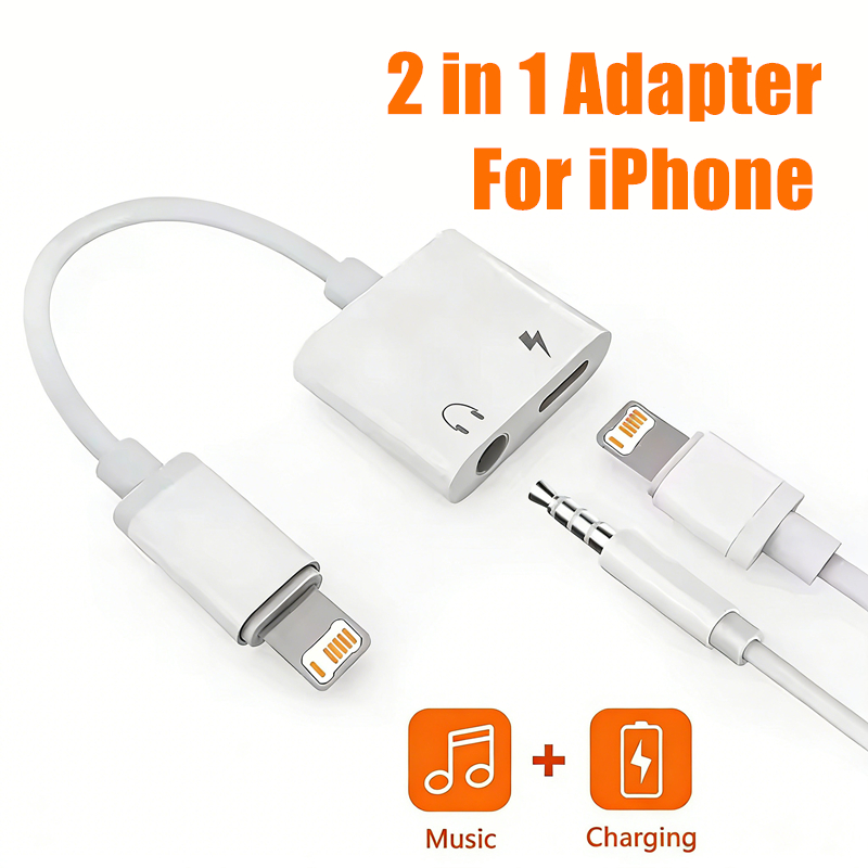 อะแดปเตอร์แปลงเสียงและชาร์จ 2  - Earphone Splitter Jack บทวิจารณ์และราคา