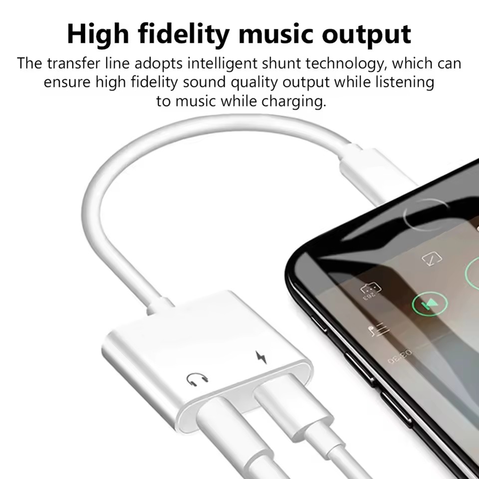 อะแดปเตอร์แปลงเสียงและชาร์จ 2  - Earphone Splitter Jack บทวิจารณ์และราคา