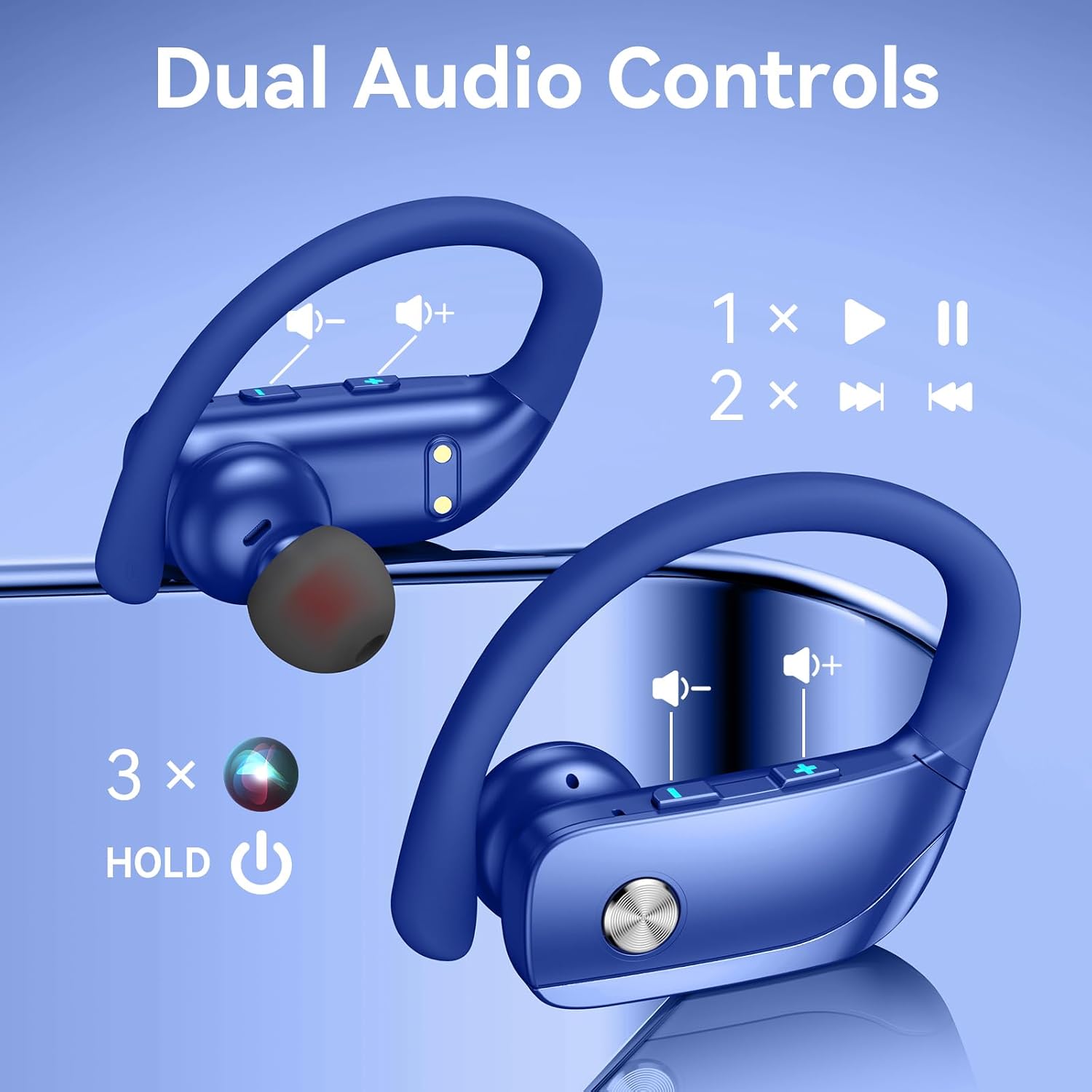 หูฟังไร้สายพร้อมเคสแสดงผล LED  - Sports Earphone Hook บทวิจารณ์และราคา