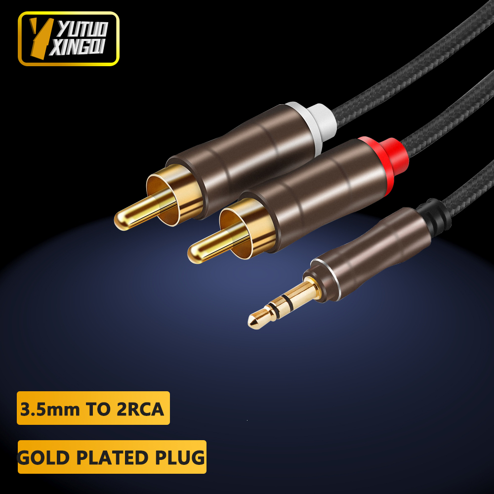 3.5 มม.ถึง 2RCA Double Lotus A - Cable Extension 3.5 บทวิจารณ์และราคา