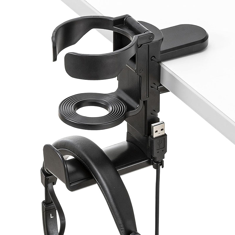 ที่วางแก้วบนโต๊ะพร้อมที่แขวนหู - Headphone Stand Desk บทวิจารณ์และราคา